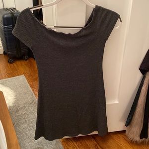 Brandy Melville gray knitted dress